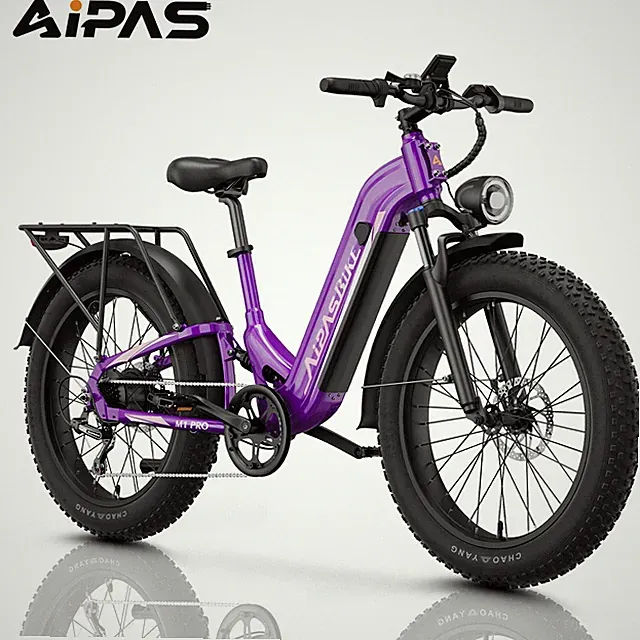 1800W Electric Bike 26" Full Suspension Electric Bicycle 7-Speed Torque Sensor