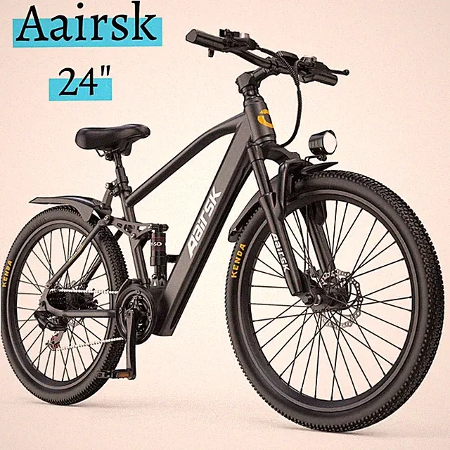 Aairsk GT900 24" Electric Mountain Bike,400W Motor,25MPH,36V 13AH Battery