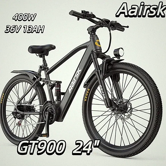 Aairsk GT900 24" Electric Mountain Bike,400W Motor,25MPH,36V 13AH Battery US