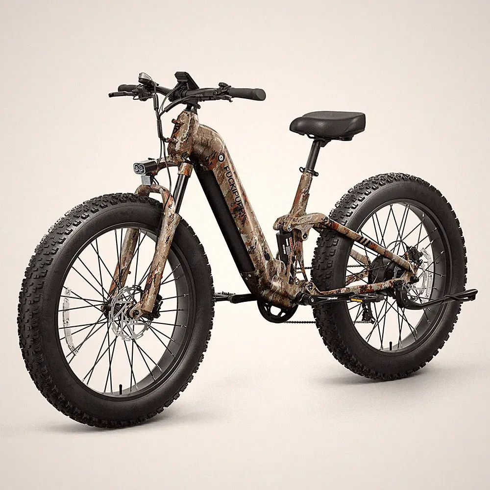 Electric Bike 960W Peak, 48V 20AH Adult Fat Tire E-Mountain Bike Full Suspension
